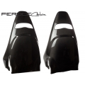 FIAT 500 ABARTH Carbon Fiber Sabelt Seat Trim Kit by Feroce - Carbon Fiber